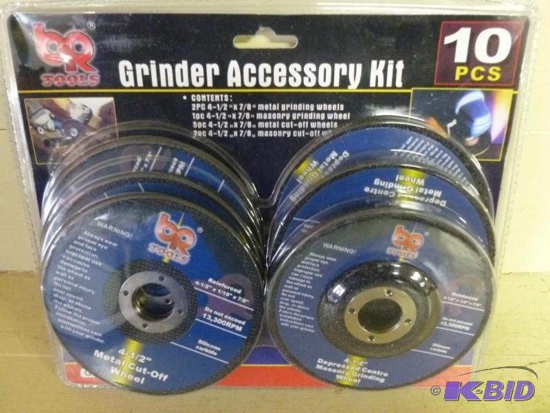 lot 142 image: Big Rock Tools 10 pcs. grinder whee...