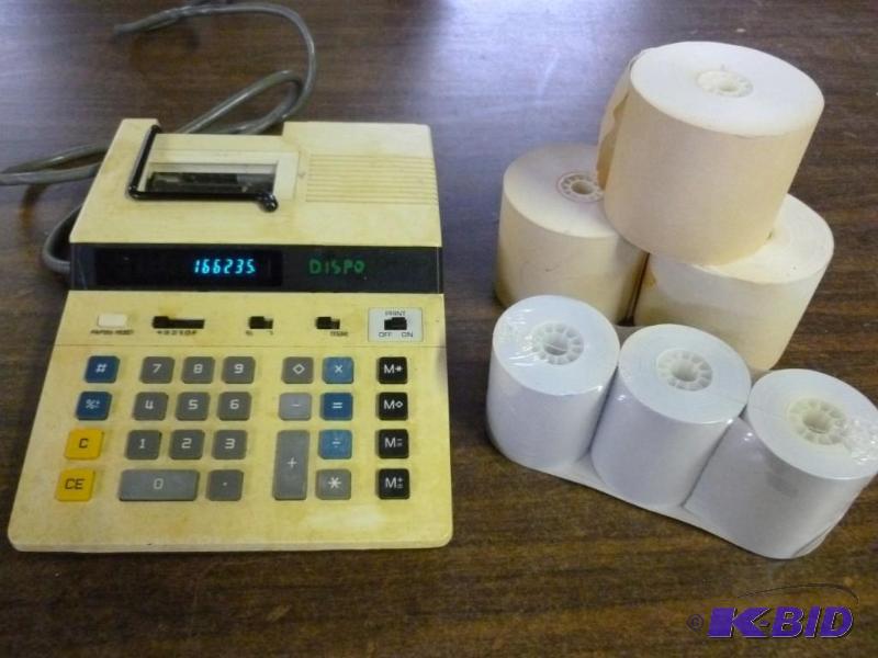 lot 195 image: Canon P21-D electric printer calcul...