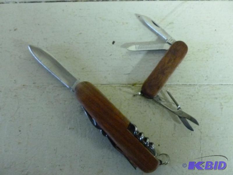 lot 254 image: Lot of two wood bodied and stainles...