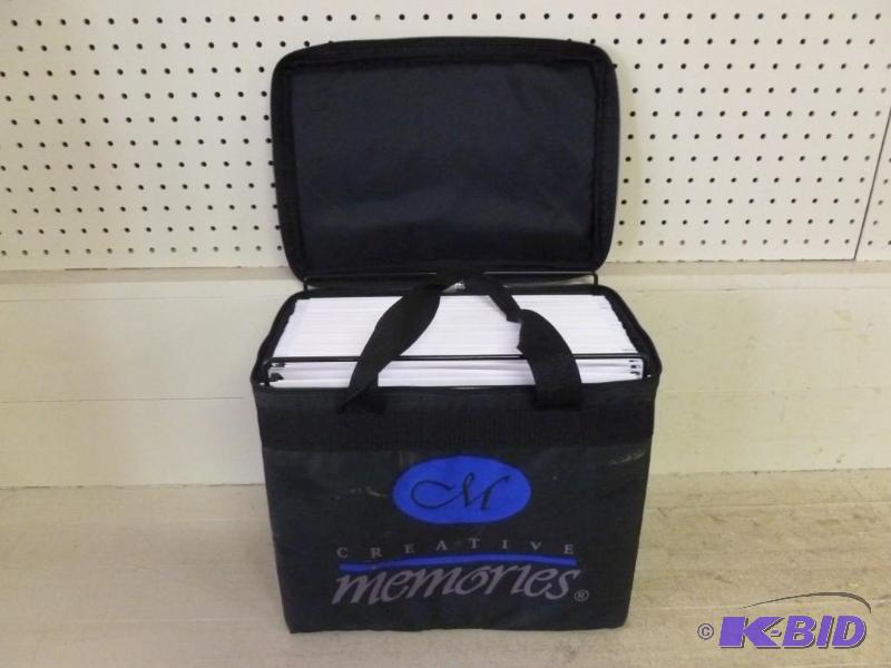 lot 258 image: Creative Memories portable file cas...