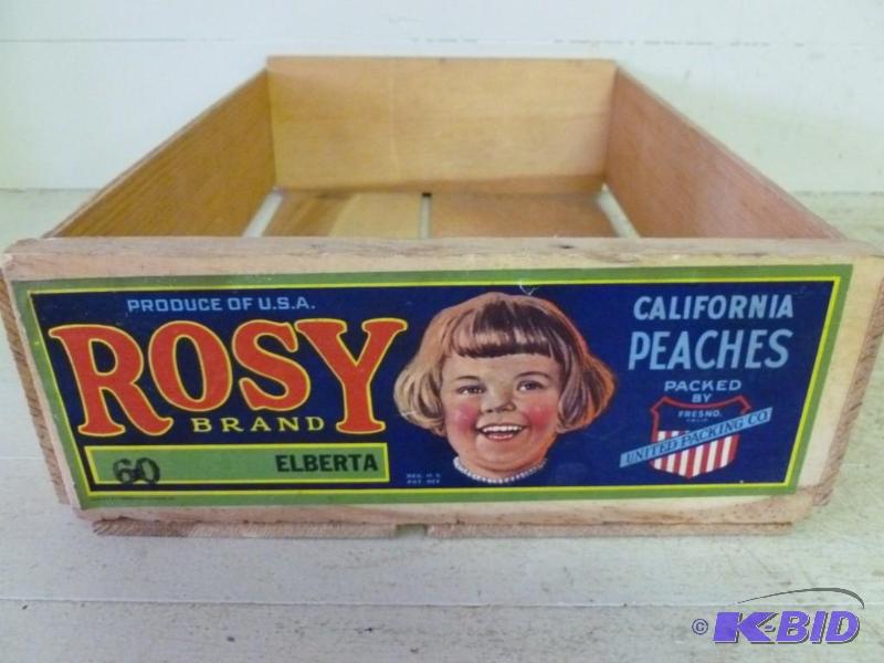 lot 284 image: Vintage United Packing Co. - Rosy B...
