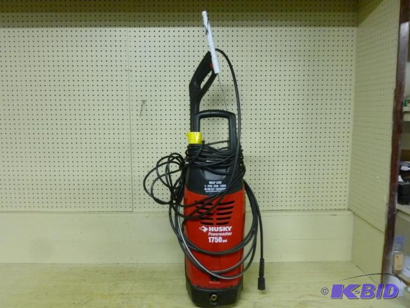 lot 3 image: Husky 1750 psi electric power washe...