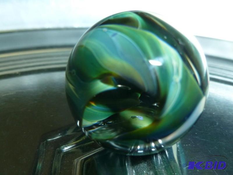 lot 308 image: Beautiful 1" art glass marble....