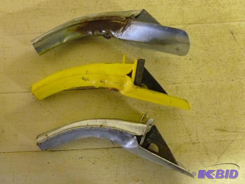 lot 36 image: Lot of three oil can pouring spouts...
