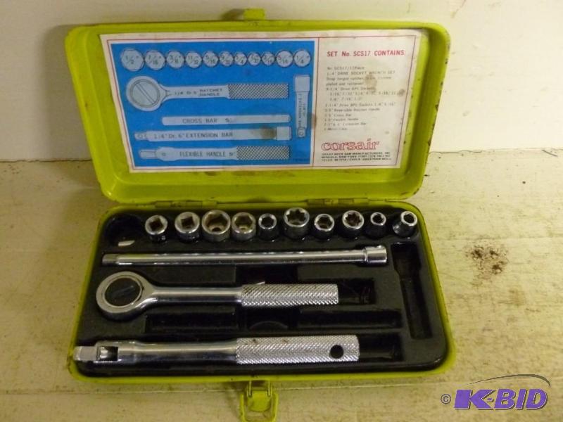 lot 67 image: Corsair ratchet socket set no. SCS1...