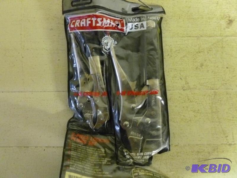 lot 72 image: Craftsman 2-piece locking pliers se...