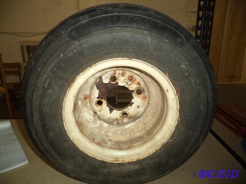 Snowmobile trailer spare tire