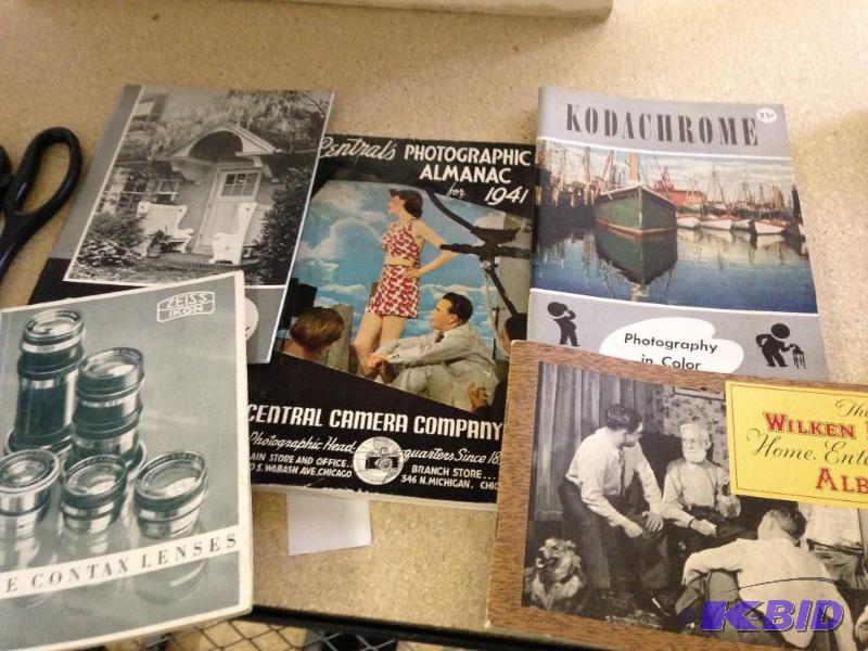 Collection of old books and catalogs