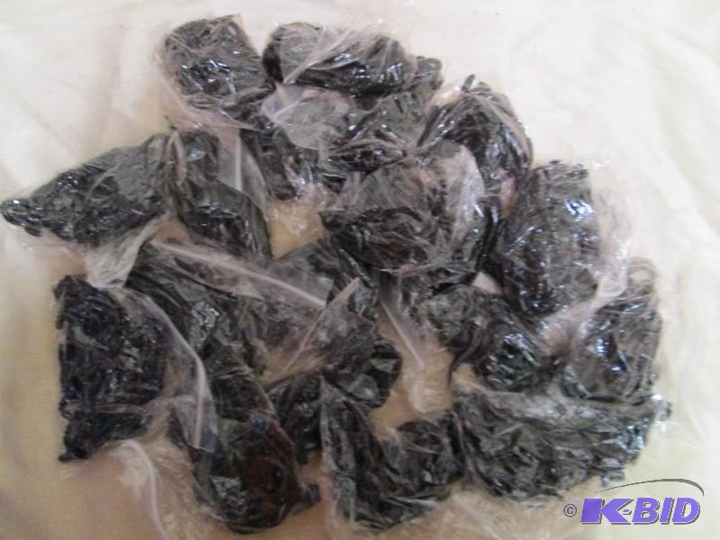 Lot of 20 bags of 4 jig worms. Blac...