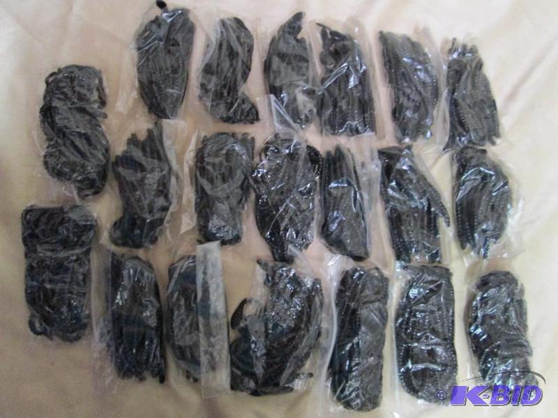 Lot of 20 bags of 4 jig worms. Blac...