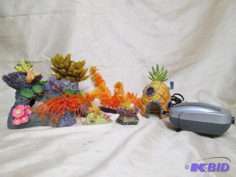 Aquarium decorations with a 120V ai...