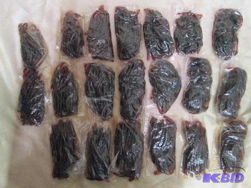 Lot of 20 bags of 4 jig worms. Moto...