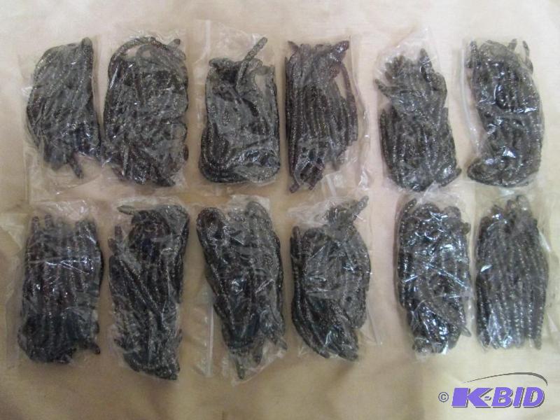 Lot of 12 bags of 4 jig worms. Smok...