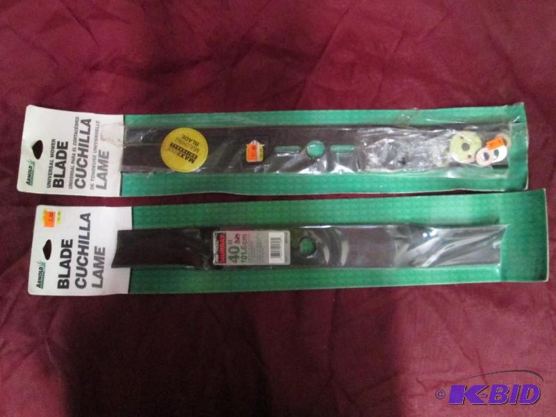 Pair of 40universal mower blades. M...