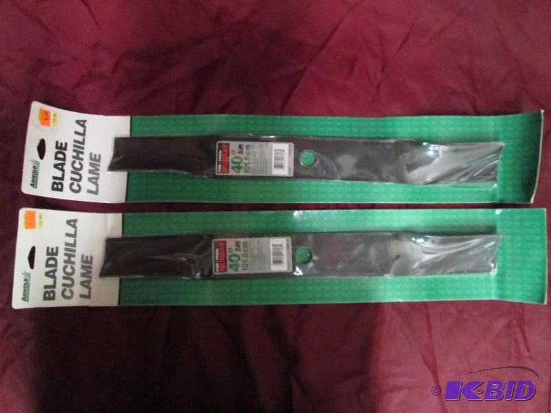 Pair of 40universal mower blades. M...