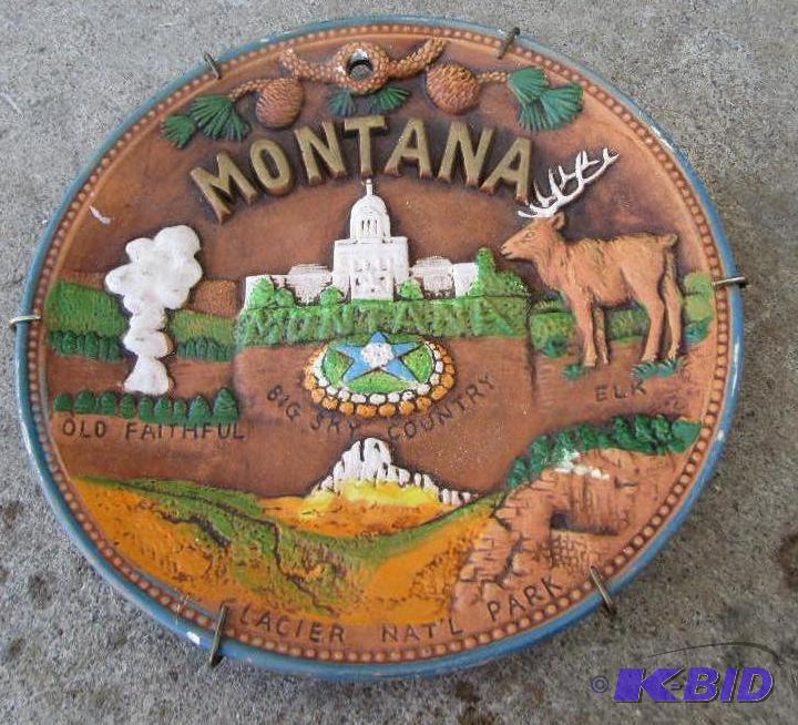 Montana decorative wall plate...
