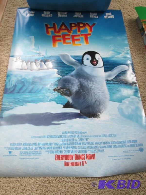 Double sided Happy Feet movie poste...