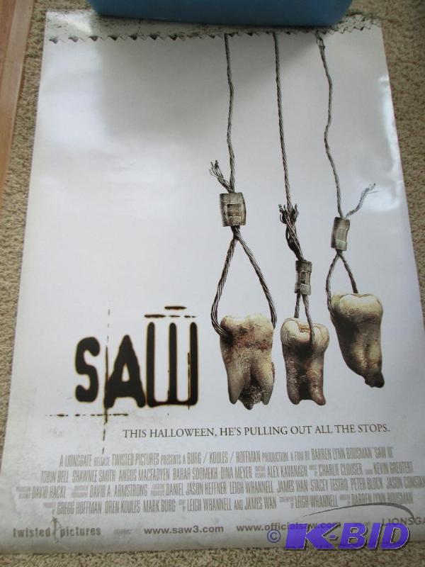 Double sided SAW movie poster 27.5 ...
