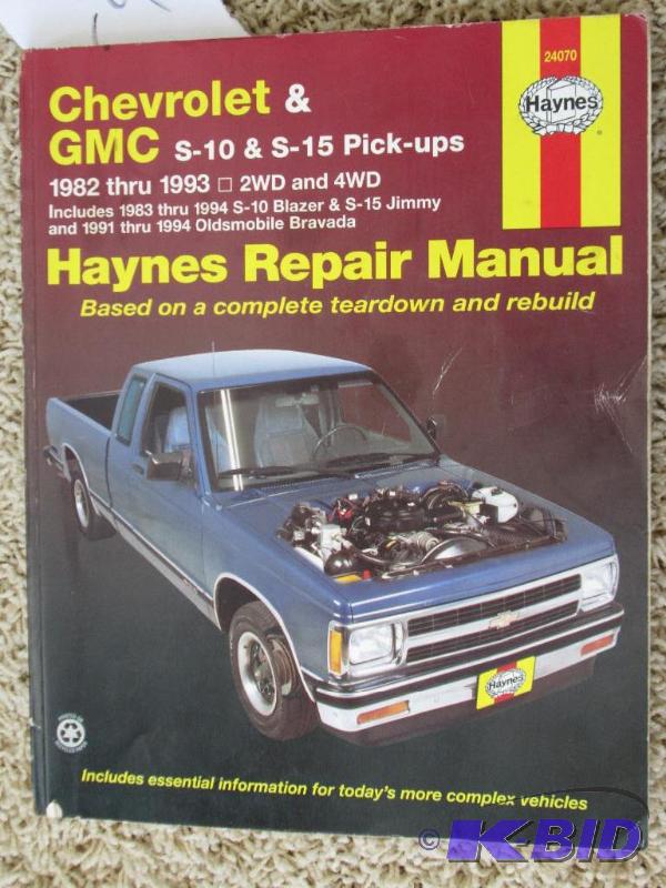Haynes Chevrolet and GMC s-10 and s...