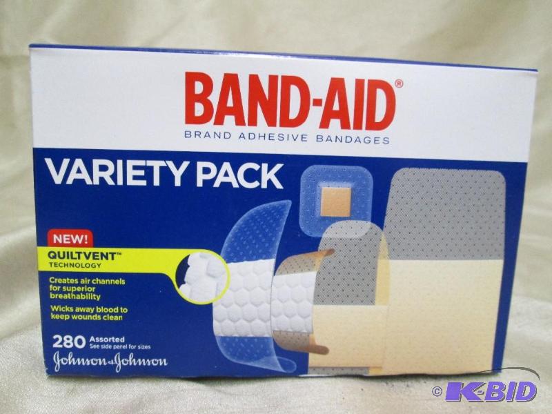 Box of new variety pack Band-Aid ba...