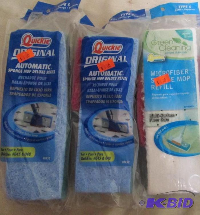 Lot of Quickie Home Pro mop and scr...