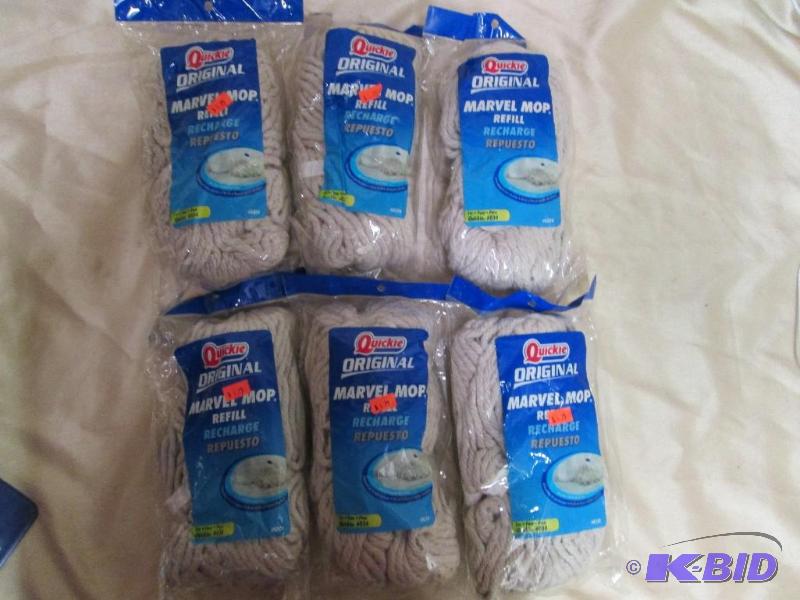 Lot of 6 Quickie marvel mop refills...