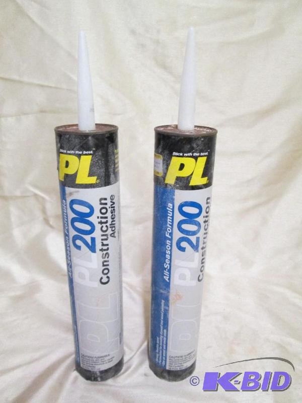 2 tubes of PL 200 construction adhe...