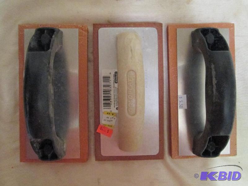 Lot of 9 x 4 rubber float trowels w...