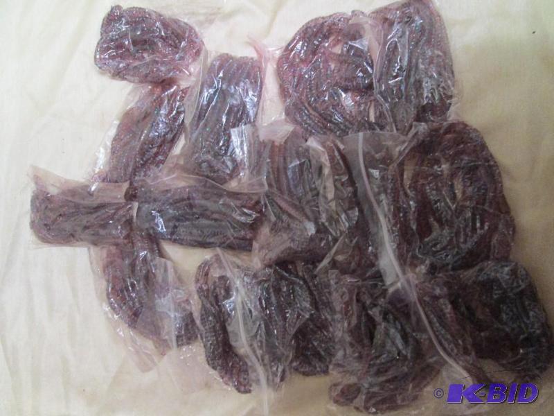 Lot of 15 bags of 6 jig worms. Cott...
