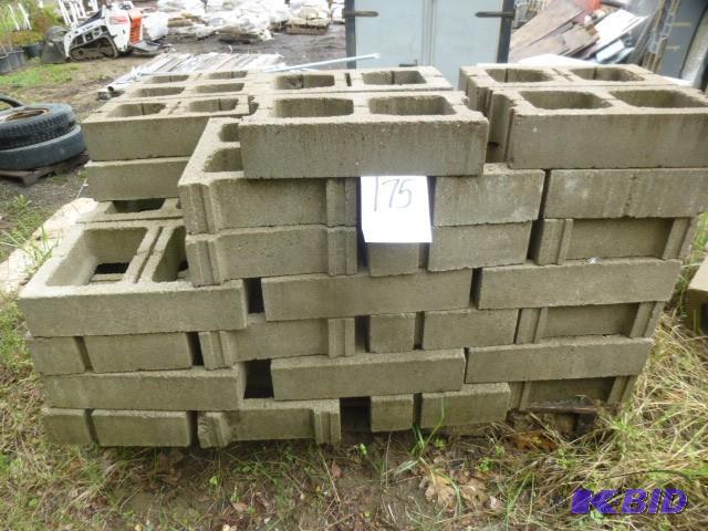 lot 175 image: 1 Pallet of 3" Concrete Block...