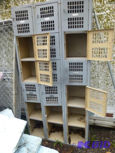 lot 290 image: Vertical Metal Locker Consisting of...