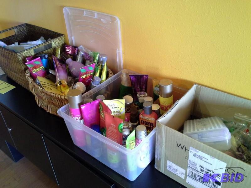 4 Bins Of Misc. Tanning Products,