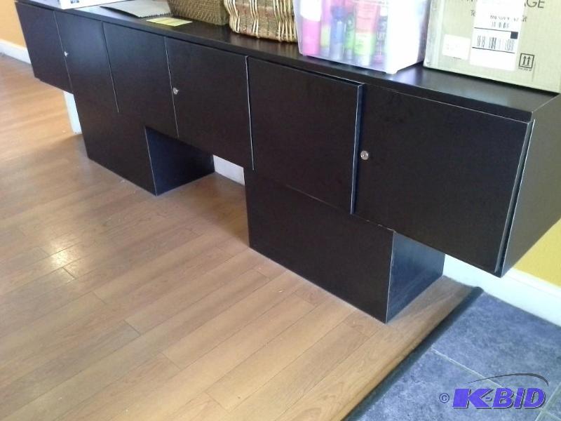 6 Door Cabinet On Risers,