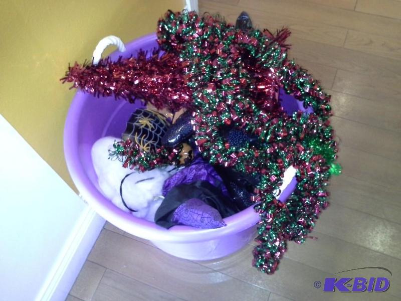 Tubby Of Misc. Holiday Decorations.