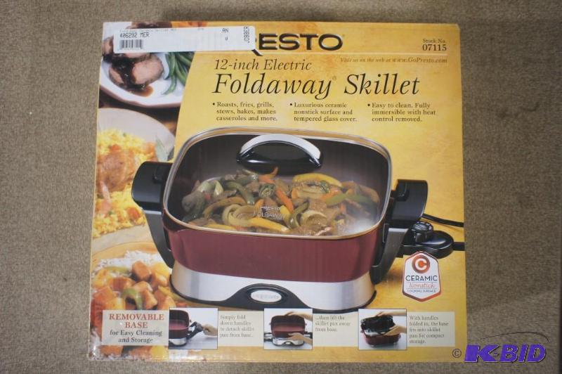 PRESTO, ELECTRIC FOLDAWAY SKILLET