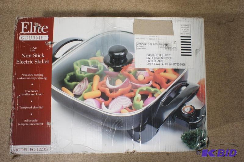 Elite Gourmet 12&quot Griddle  Br...