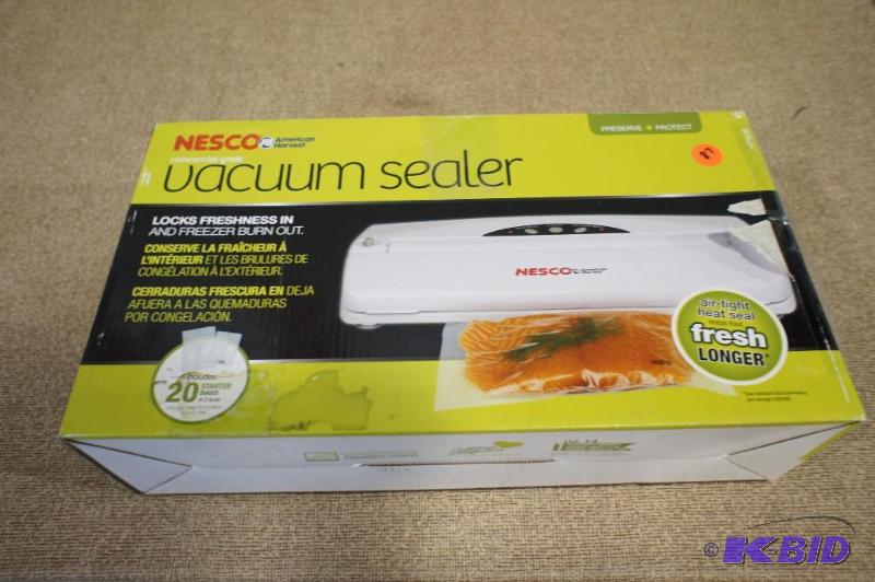 Nesco Vacuum Sealer. Sold as-is. Pl...