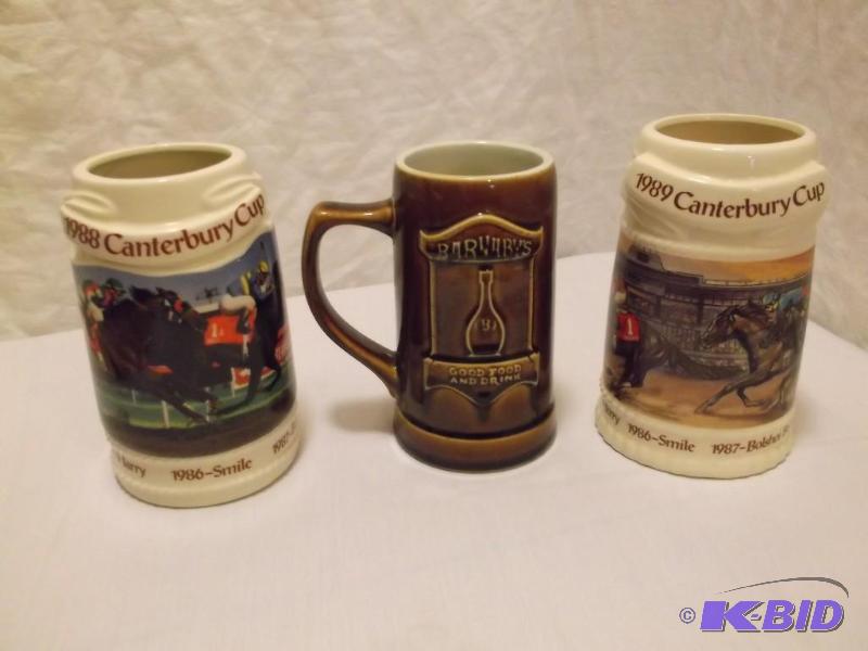 lot 13 image: Collectable mugs 1-1989, 1-1988 Can...