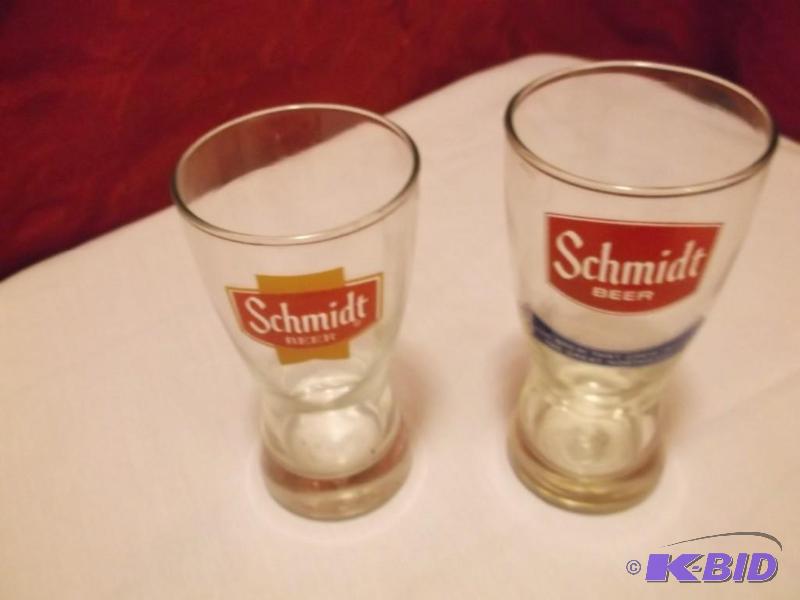 lot 16 image: Schmidt beer glasses both in great ...