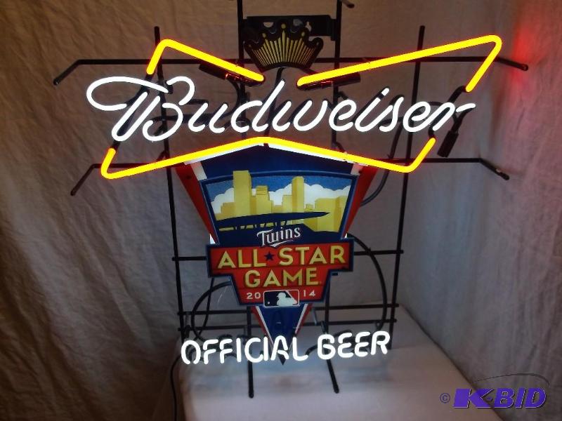 lot 28 image: Large NEON BUDWEISER ALL STAR GAME ...