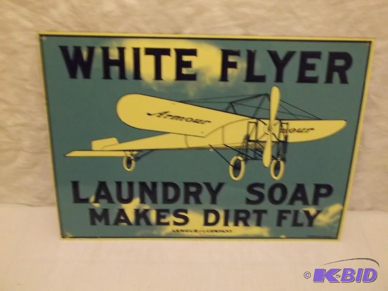 lot 38 image: WHITE FLYER LAUNDRY SOAP Makes Dirt...