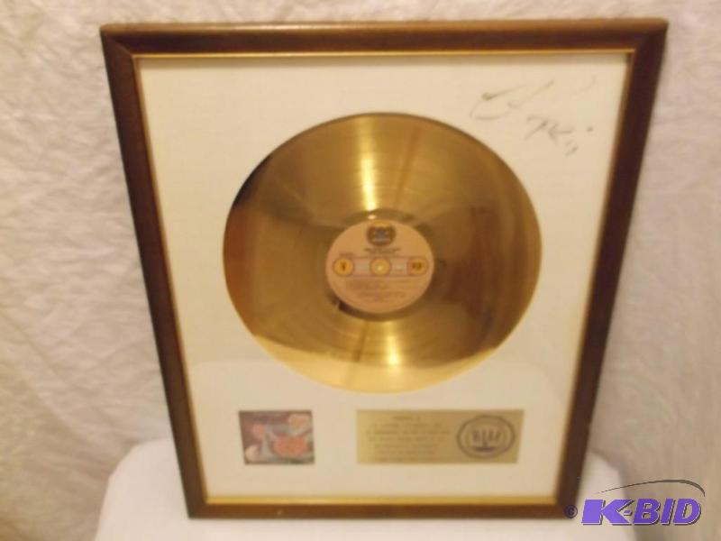 lot 40 image: RIAA CERTIFIED SALES AWARD nicely f...