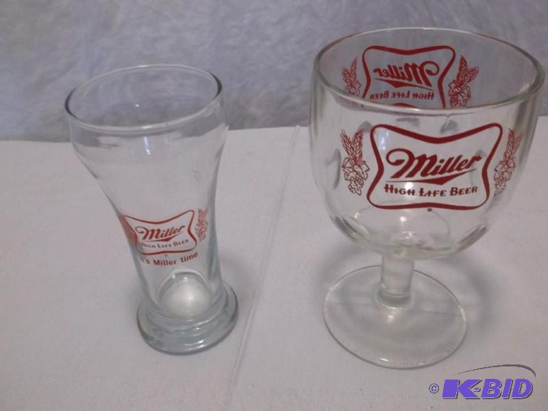 lot 69 image: 2 Miller Beer glasses in great cond...