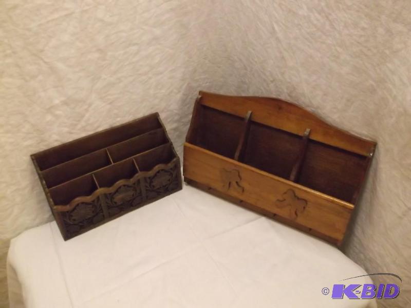 lot 98 image: Mail organizers one is a heavy plas...