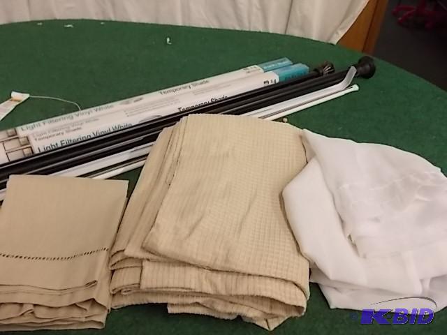 lot 103 image: 2-Curtain Panels 51 x 84 Waffle Wea...