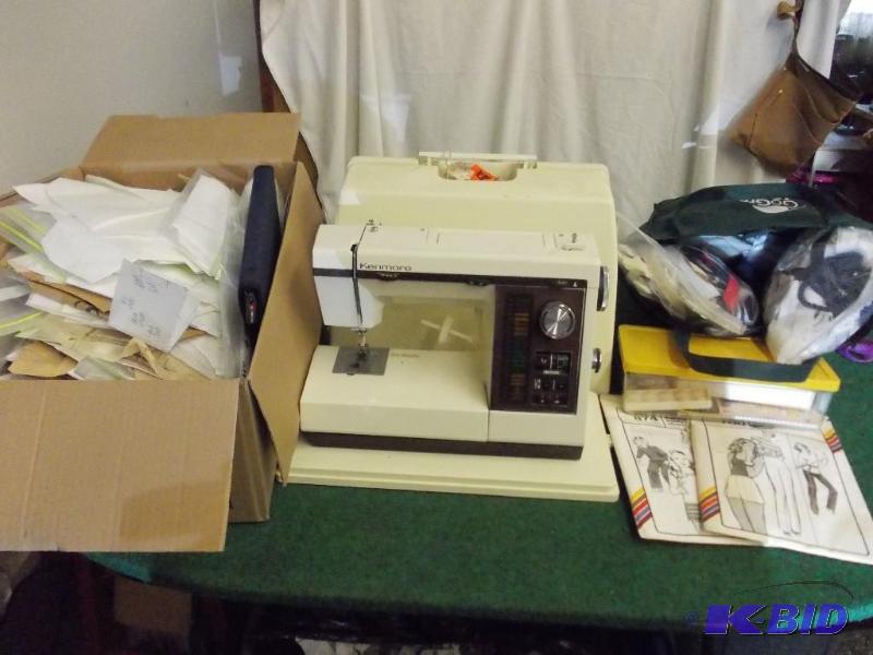 lot 47 image: Kenmore Portable Sewing Machine Wit...