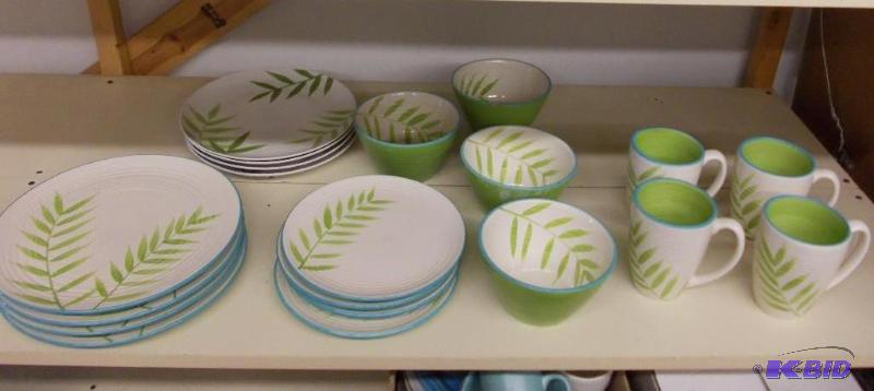 lot 58 image: Set Of Leaf Pattern Dishes...