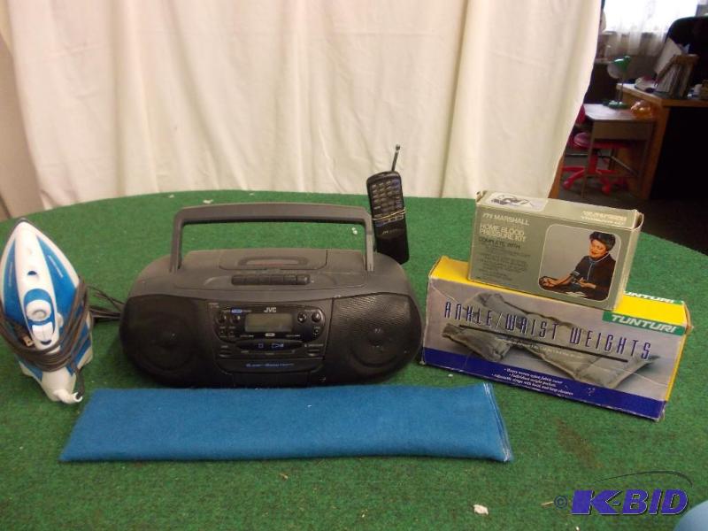 lot 81 image: JVC Boom Box With Remote, Ankle &am...
