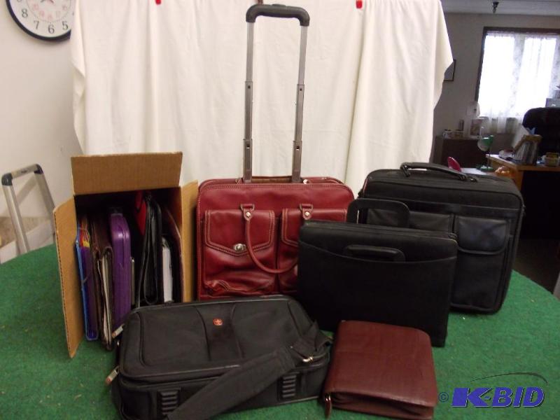 lot 92 image: 2-Boxes With Brief Cases, Portfolio...