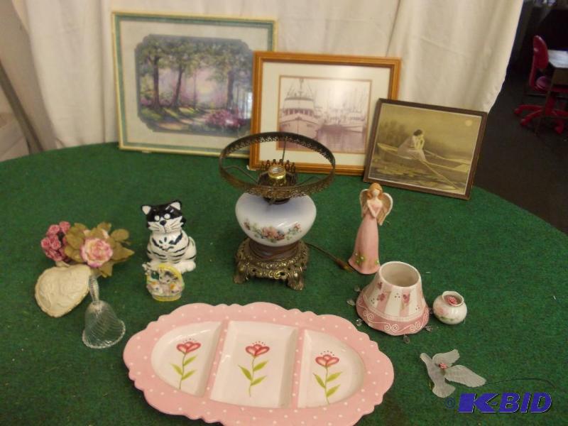 lot 94 image: 3-Framed Pictures (2-Vintage Boats)...